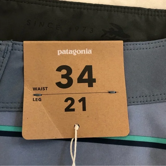Patagonia Men's Hydropeak 21 'Light Plume Grey' Boardshorts 86480-SP22